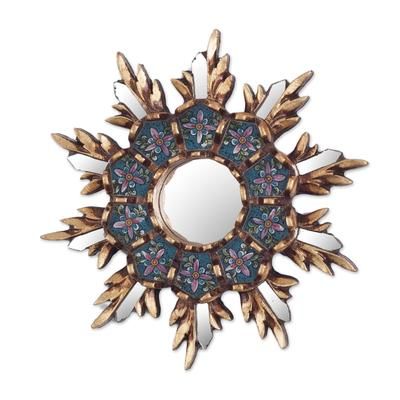 Cuzco Snowflake,'Colonial Style Reverse Painted Glass Wall Mirror'