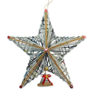 Star Above,'Recycled Paper Star Christmas Decor from Bali'
