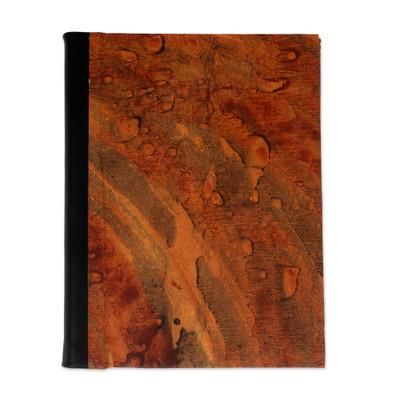 Autumn Hues,'Recycled Paper Journal with Autumn Hues from Mexico'