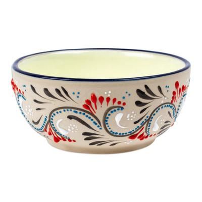 Mexican Fantasy,'Colorful Ceramic Serving Bowl from Mexico'