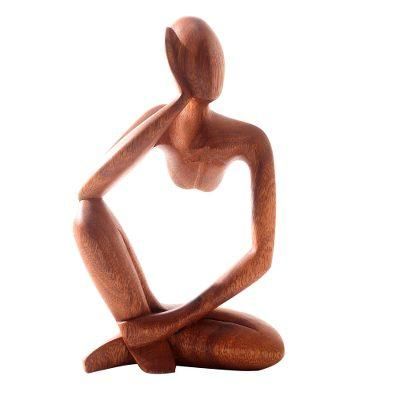 Common Dream,'Hand Crafted Suar Wood Statuette'