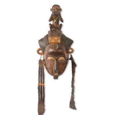 African mask, 'Baule She Monkey'