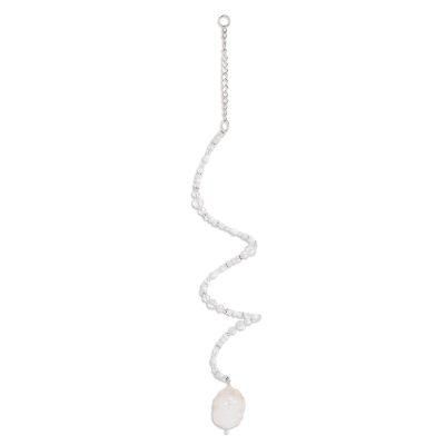 Precious Spiral,'Quartz and Crystal Spiral Suncatcher Crafted in Guatemala'