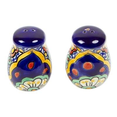 Hidalgo Fiesta,'Multicolored Ceramic Salt and Pepper Set (Pair)'