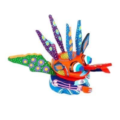 Merry Martian,'Hand-Painted Alebrije Figurine'