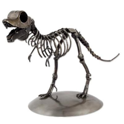 Tyrannosaurus,'Artisan Crafted Upcycled Metal Statuette of T-Rex'