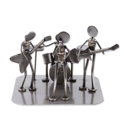 Auto part sculpture, 'Rock and Roll Band'