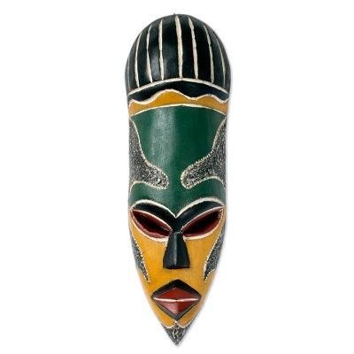 Ghanaian wood mask, 'Our Traditions'