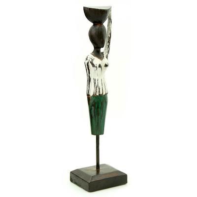 Wood sculpture, 'Offering'