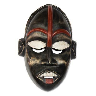 Ghanaian wood mask, 'African Ghost'