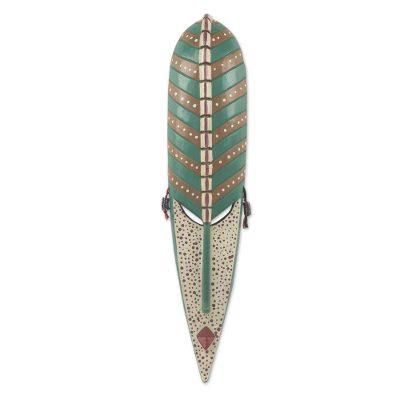 Northern Maiden Beauty I,'Hand Crafted African Wooden Mask of Northern Maiden'