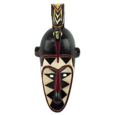 Senufo Order,'Artisan Crafted Senufo Replica African Wall Wood Mask'