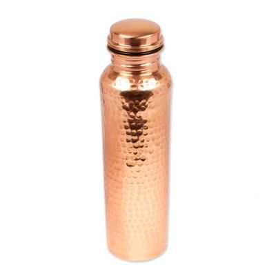 Gleaming Pebbles,'Handcrafted Mexican Copper Bottle'