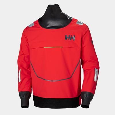 Helly Hansen Men's Aegir Race Offshore Smock Light Pro Top Red 2XL
