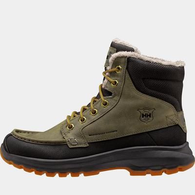 Helly Hansen Men's Garibaldi V3 Waterproof Leather Boots Green 11.5