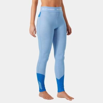 Helly Hansen Women's Lifa Merino Midweight Base Layer Trousers Blue L