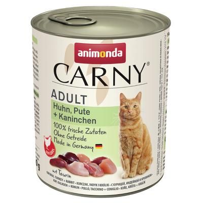 12x800g Chicken, Turkey & Rabbit Animonda Carny Wet Cat Food