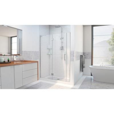 Dreamline DreamLine Unidoor-X 36 1/2 - 37 inch W x 72 inch H Frameless Hinged Shower Door in Chrome D12406572-01