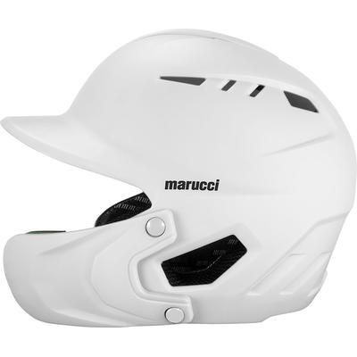 Marucci Duravent Senior Batting Helmet with Jaw Guard White
