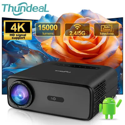 ThundeaL Full HD Projector TD97 Pro 1080P 2K 4K Video Portable Projector WiFi 6 Android Home Theater TD97Pro 3D Smart Proyector