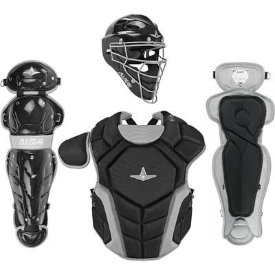 All Star Top Star NOCSAE Certified Baseball Catcher's Kit - Ages 12-16 Black
