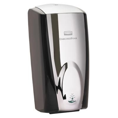 Rubbermaid FG750411 1100 ml Touch Free Wall Mount AutoFoam Soap Dispenser, Black/Chrome