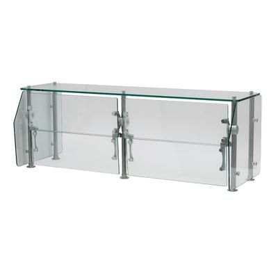 Advance Tabco DSG-15G-144 144" Multi-Use Sneeze Guard - 15"D, Counter-Mount, Glass, Glass Top Shelf, 144" x 15" x 18", Clear