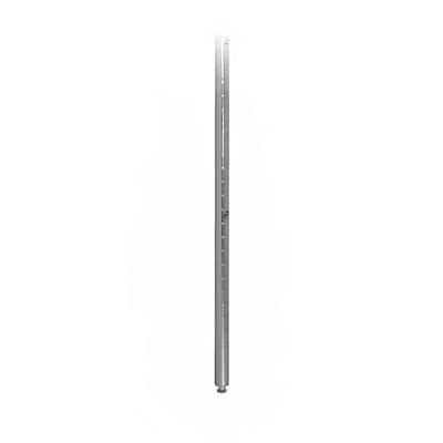 Advance Tabco ECP-64 64" Stationary Chrome Post, Adjustable Foot, Silver