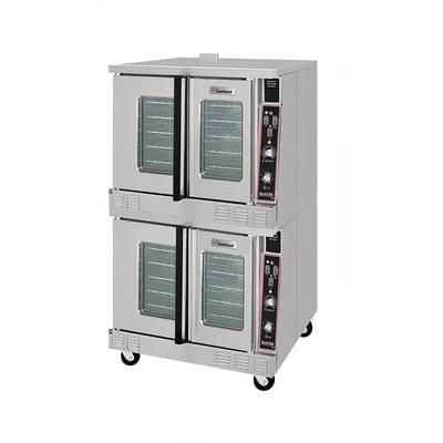Garland MCO-ES-20-S 208/1 Master Double Full Size Electric Commercial Convection Oven - 20.8 kW, 208v/1ph, Master 200 Solid State Controls, Stainless Steel