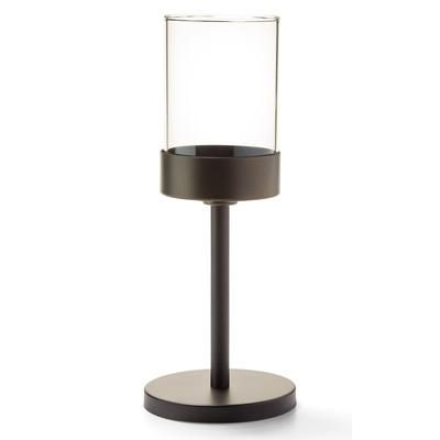 Hollowick 272BZ Mod Candlestick Base w/ Shade Support, 6 3/4 x 4", Dark Bronze