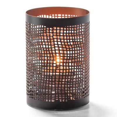 Hollowick 6305 Chantilly Votive Lamp for HD8, HD10, & HD12 - 2 3/8"D x 3 3/8"H, Black & Copper
