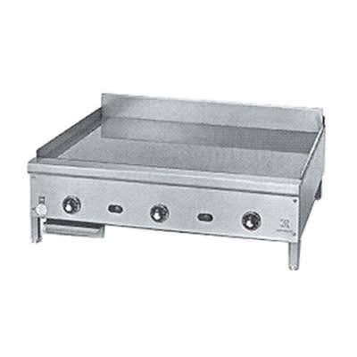 Jade Range JGT-2448 48" Gas Commercial Griddle w/ Thermostatic Controls - 1" Steel Plate, Natural Gas, 1" Thick Steel Plate, Stainless Steel, Gas Type: NG