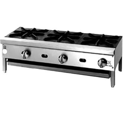 Jade Range JHP-212 12" Gas Hotplate w/ 2 Burners & Manual Controls, Natural Gas, Stainless Steel, Gas Type: NG