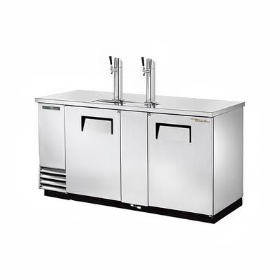 True TDD-3-S-HC 69" Kegerator Commercial Beer Dispenser w/ 3 Keg Capacity - 3 Columns, Stainless, 115v, Silver | True Refrigeration