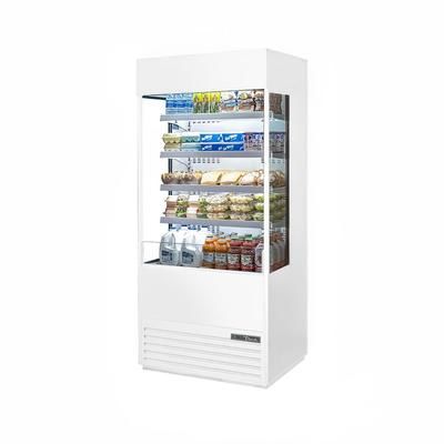 True TOAM-36GS-HC~NSL01 WHT 36" Vertical Open Air Cooler w/ 5 Levels, White, 115v | True Refrigeration