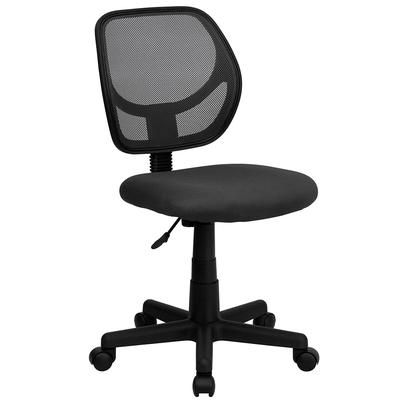 Flash Furniture WA-3074-GY-GG Swivel Task/Computer Chair w/ Low Back - Gray Mesh Back & Seat