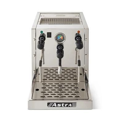 Astra STP1800 Semi Automatic Commercial Steamer w/ 2 Manual Steam Valves & 2 Hot Water Valve - 4 1/5 liter Boiler, 110v, Semi-Automatic, 2000W, Stainless Steel
