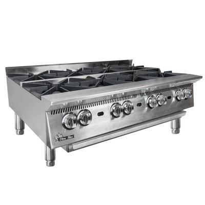 Star 808HA NG 48" Gas Hotplate w/ 8 Burners & Manual Controls, Convertible, Stainless Steel, Gas Type: LP