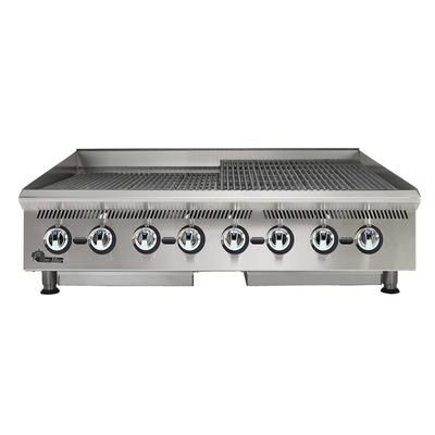 Star 8148RCBB NG (8H-8148RCBB-NG) 48" Charbroiler w/ Manual Controls & Steel Radiants, 160000 BTU, Convertible, Stainless Steel, Gas Type: Convertible