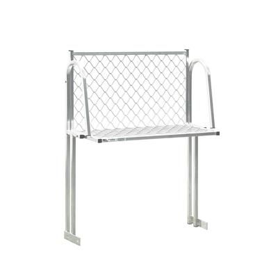 New Age 1374W Boat Rack Wall Mounted Shelf, 96"W x 15"D, Aluminum