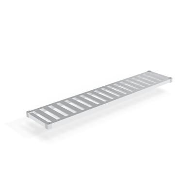 New Age 1572TB Aluminum Tubular Shelf - 72"W x 15"D, Silver