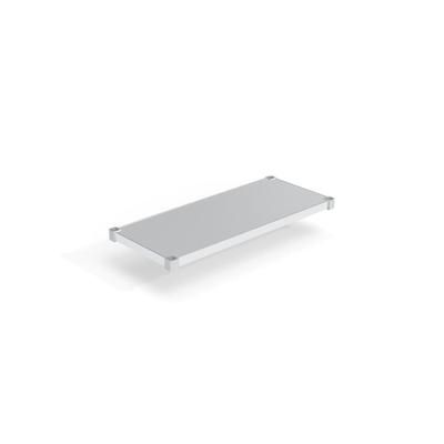 New Age 1842S Aluminum Solid Shelf - 42"W x 18"D, Silver