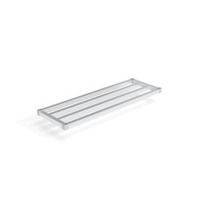 New Age 1854HD Aluminum Tubular Shelf - 54"W x 18"D, Silver