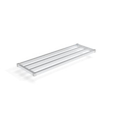 New Age 2060HD Aluminum Tubular Shelf - 60"W x 20"D, Silver