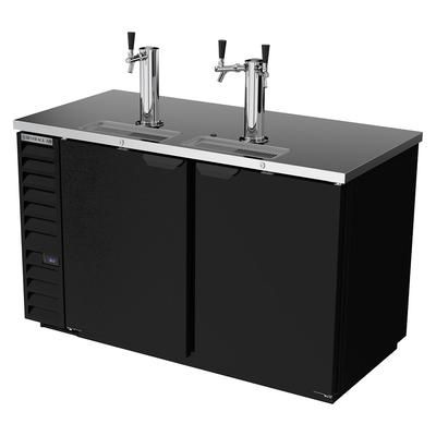 Beverage-Air 59" Kegerator Beer Dispenser - 3 Keg Capacity, 3 Column, Black, 115v, DD58HC-1-B