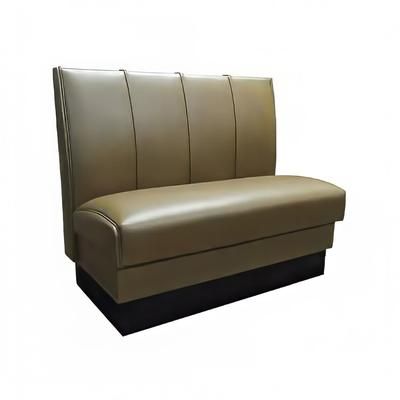 Vitro MD-4000-SGL BGE Single Restaurant Booth - 4 Panels, Fully Upholstered, 36" x 44", Beige