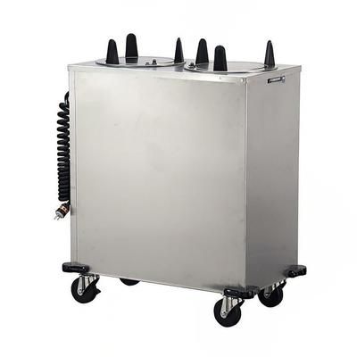 Lakeside 6206 208 32" Heated Mobile Dish Dispenser w/ 2 Columns - Stainless, 208v/1ph, Silver