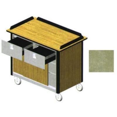 Lakeside 690-40 BEGSU Food Cart w/ Drawers, 44 1/2"L x 24 1/2"W x 37 3/4"H, Beige