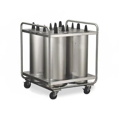 Lakeside 7406 31" Mobile Dish Dispenser w/ 4 Columns, Stainless, Silver
