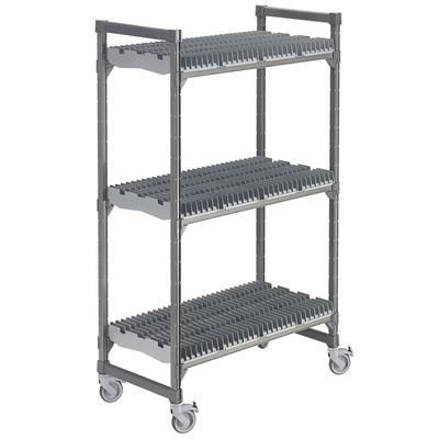 Cambro EMU244878DRPKG 3 Level Mobile Drying Rack for Trays, 48" x 24" x 78"